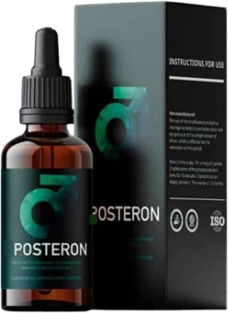 Posteron: natural drops for prostate and urinary health, not sold at HealthPlus